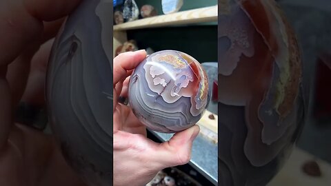 Laguna agate sphere is mind blowing!