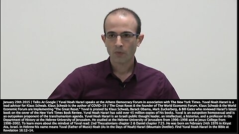 Yuval Noah Harari | "Communism Was the First Techno Religiion. Communism Was Perhaps the First to Show the Way. The Most Important Decisions About Our Bodies, Will Be Taken By External Algorithms." - Harari (1/19/2015)