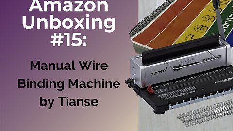 Unboxing Wire Binding Machine by Tianse