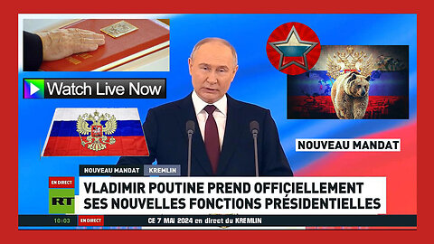 Le "LIVE du JOUR" ! Cérémonie d'investiture de V.POUTINE au Kremlin (Hd 720)