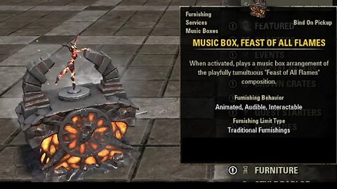 ESO MUSIC BOX! - Feast of all Flames (Furnishing) Elder Scrolls Online Soundtrack