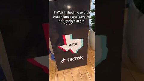 TikTok gave me a gift at their Austin office