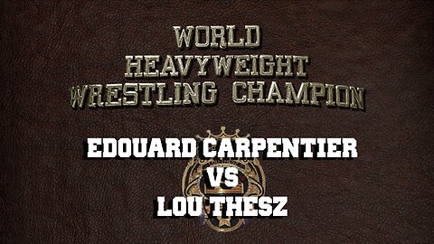 08161957 Edouard Carpentier vs Lou Thesz (NWA World Tiltle)