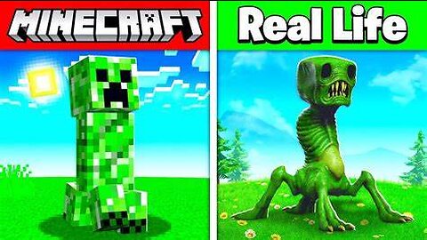 REALISTIC MINECRAFT IN REAL LIFE! - In Real Life Minecraft Animations !