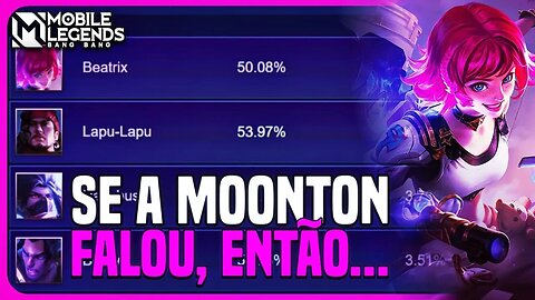 ESSE AQUI É O META DOS HIGH ELO SEGUNDO A MOONTON | JANEIRO 2023 | MLBB