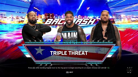 WWE 2k24 Jimmy Uso vs Jey Uso vs Solo Sikao