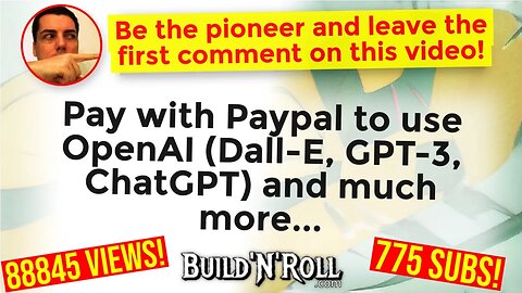 Pay with Paypal to use OpenAI (Dall-E, GPT-3, ChatGPT) and much more...