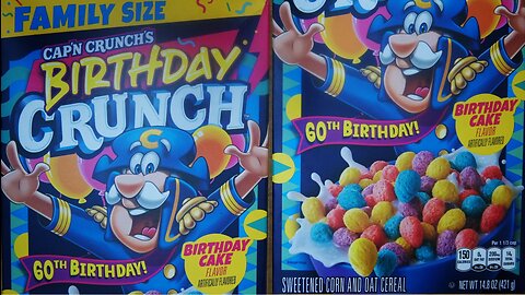 CAPN CRUNCH BIRTHDAY CAKE CEREAL REVIEW