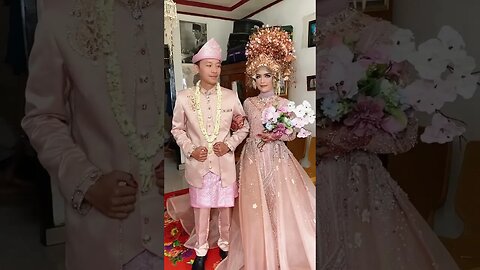 hari Bahagia ! Pengantin Pakaian Adat Sumatera Selatan Modifikasi - #shorts #short #shortvideo