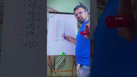 Tabuada do 21🐸💪🤝👍 Math Table of 21 - Matemática do Saber