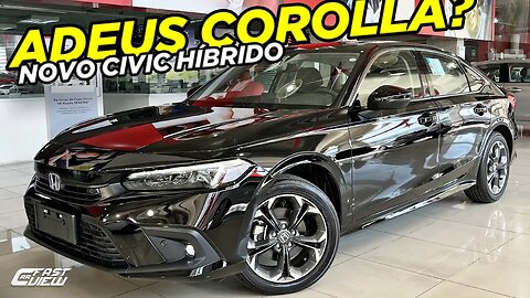 NOVO HONDA CIVIC 2023 COM MOTOR HÍBRIDO, PREÇO DE BMW E EXCELENTE CONSUMO! VAI MATAR COROLLA?