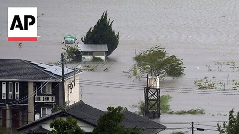 Typhoon Shanshan lashes Japan with torrential rain and strong winds