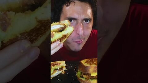 ASMR CHEESY JAPANESE SANDO + WASABI *mukbang no talking*