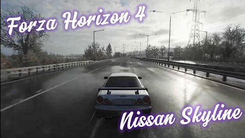 Driving a Nissan Skyline | Forza Horizon 4 | Chill-ish drive and music | No Commentary