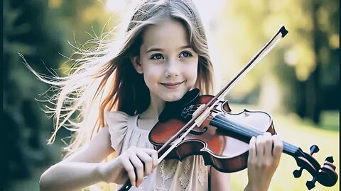 Girl playing violin