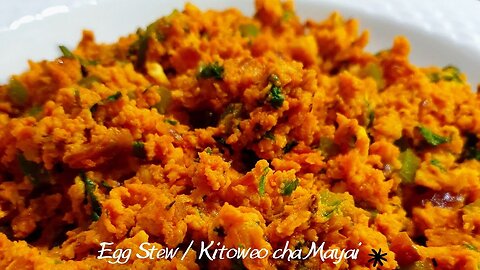 Egg Stew || Kitoweo cha Mayai (Mayai ya Kukaanga ) Recipe || Ugali Mayai