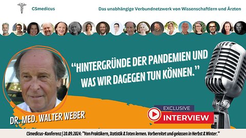 „Hintergründe der Pandemien und was wir dagegen tun können” | Dr. med. Walter Weber