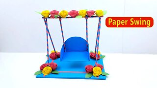 How to Make Paper Swing / DIY Paper Swing /Easy Paper Crafts