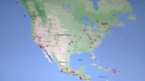 Earthquakes, Florida, Soil Temperatures, Event Map, Then Got Cut Off. Technical Problem. 1/28/2023