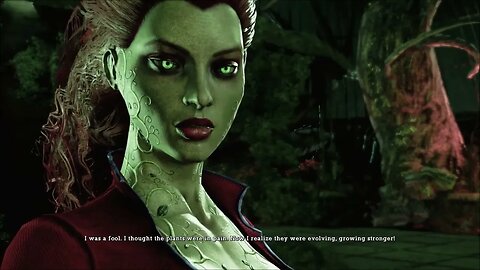 Poison Ivy and the Biollante End boss (Return to Arkham Asylum)