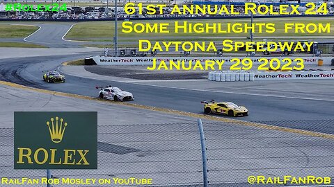 Rolex 24 at Daytona Speedway Florida January 29 2023 #rolex24 #imsa #railfanrob #carracing