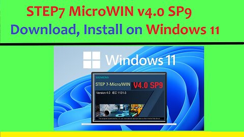 0006 - Step7 Microwin v4.0 SP9 - Download free and install on Windows 11