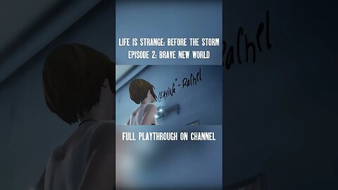 NEW PLAYTHROUGH EPISODE 2 | Life Is Strange: Before the Storm #lifeisstrange #shorts #beforethestorm