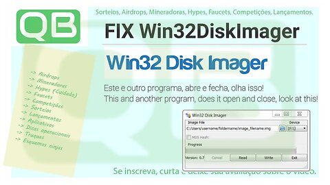 #Win32 Disk Imager - Não abre no Windows 10 - Verifique isso antes!