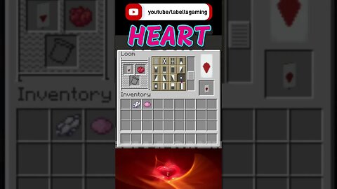 Heart Banner Pale Pink | Minecraft