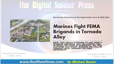 Marines Fight FEMA Brigands in Tornado Alley