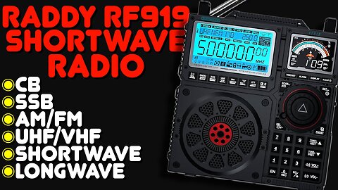 Raddy RF919 Shortwave Overview