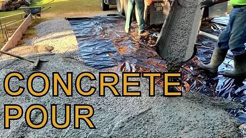 Pouring a Concrete Slab for a Timber Frame Barn