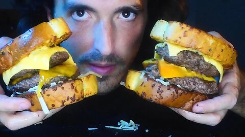 7 CHEESE MONSTER BURGER ON TEXAS TOAST ASMR ( Real Sounds ) 자막 字幕 उपशीर्षक | Nomnomsammieboy