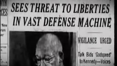 Dwight Eisenhower's 1961 warning about the Military-Industrial Complex.