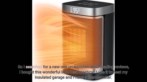 Space #Heater Upgrade 1500W Portable Electric #Heater-Overview