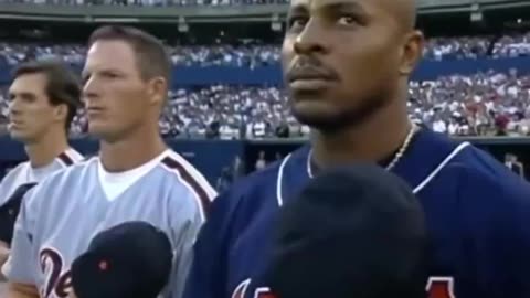 One of the BEST National Anthems Ever. Watch the ball players reactions