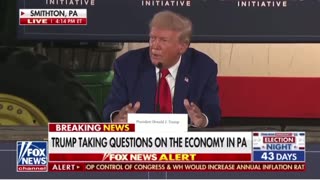 Trump taking questions on the economy in PA