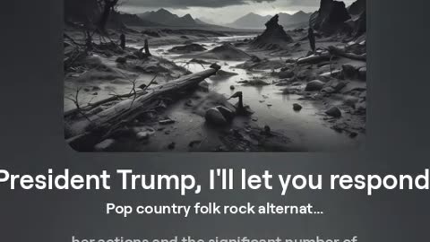 Track 5 - If Trump had an album from his answers in the debate [Pop country folk rock alternative]