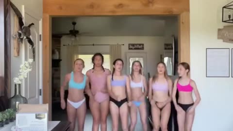 Cute girls dancing