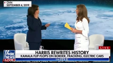 Harris rewrites history