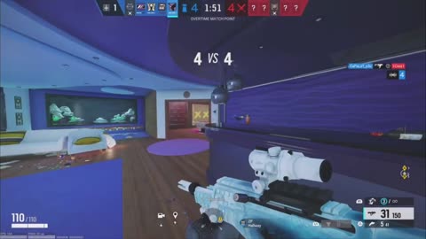 Easiest 1v4 Clutch Overtime