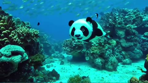 Fish in a panda shape