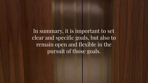 KB Entertainment 5th chapter of Goal setting week: Flexibility and adjust accordingly!