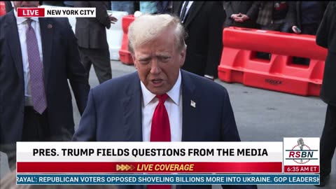 🇺🇸🇺🇸🇺🇸 WORLD PRESS/ UNION WORKERS AWAITS TRUMP IN NEW YORK CITY 4/25/24 ~ 6:30 EST AM 🇺🇸🇺🇸🇺🇸