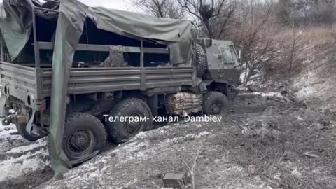 Another of our gifted M1083 trucks found abandoned by the Russians