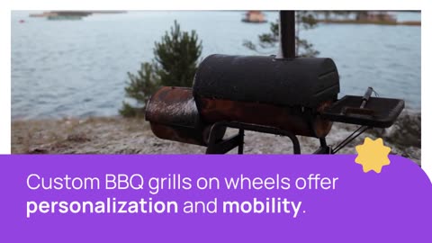 Custom BBQ Grills On Wheels