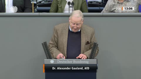 Dr. Alexander Gauland Rede vom 09.02.2023 - Friedensplan mit Garantien für die Ukraine und Russland