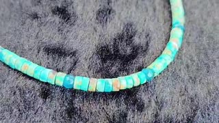 GN-20240923-02 Irregular faceted natural apatite Natural stablish turquoise jewelry necklace