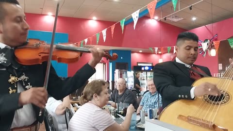 Mariachi Band playing at a mexican resturant