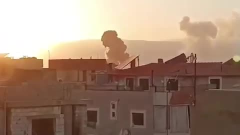 The moment Israeli forces pounded a residential building in Baalbek